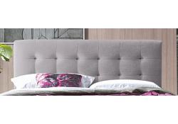 5ft King Novara Light Grey Fabric Upholstered Bed Frame 3